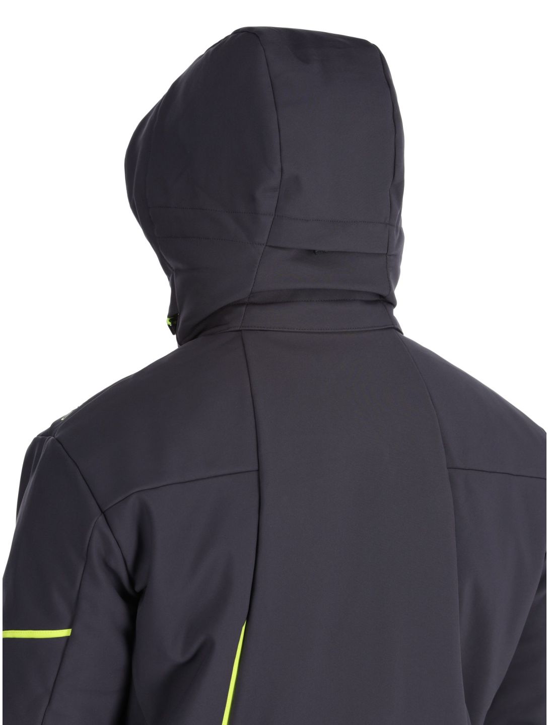 CMP, 33W0897 chaqueta de esquí softshell hombres Anthracite / Acid Yellow gris 