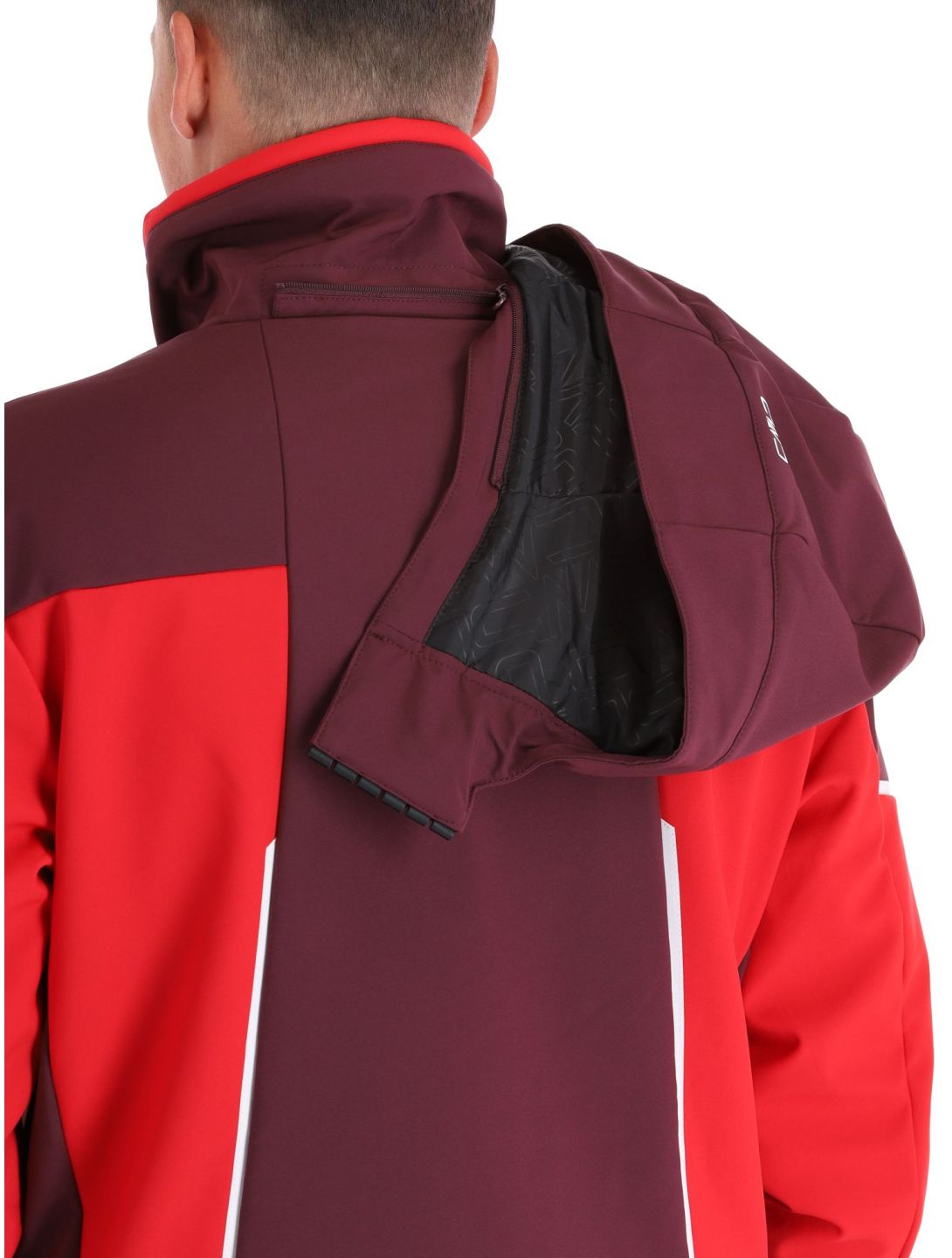 CMP, 33W0897 chaqueta de esquí softshell hombres Ferrari rojo 