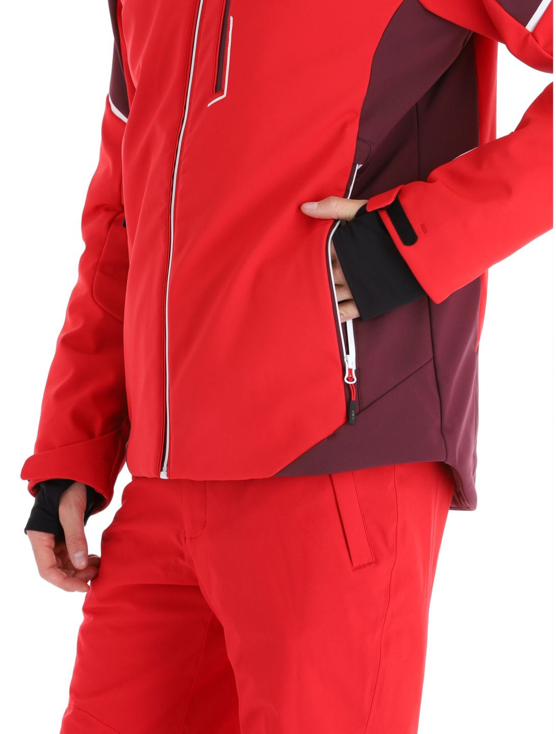 CMP, 33W0897 chaqueta de esquí softshell hombres Ferrari rojo 