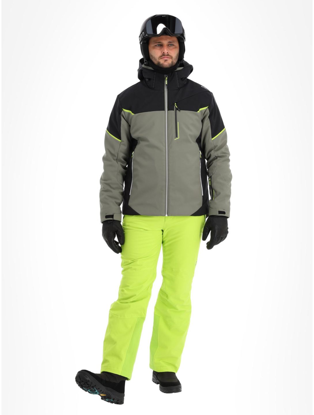 CMP, 33W0897 chaqueta de esquí softshell hombres Kaki verde 