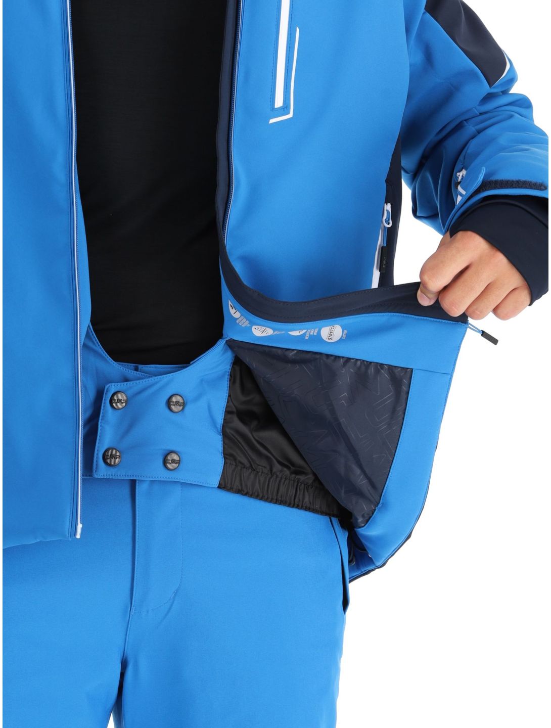 CMP, 33W0897 chaqueta de esquí softshell hombres Sapphire azul 