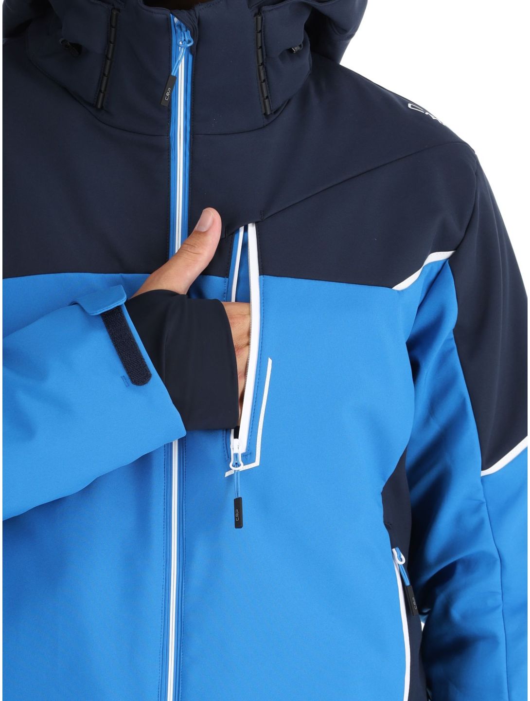 CMP, 33W0897 chaqueta de esquí softshell hombres Sapphire azul 