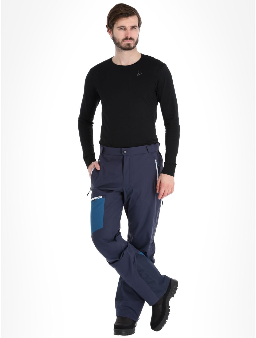 CMP, 33W2887 pantalones de esquí hardshell hombres B.Blue Petrol azul 