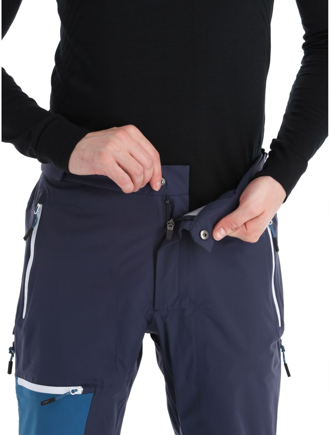 CMP, 33W2887 pantalones de esquí hardshell hombres B.Blue Petrol azul 