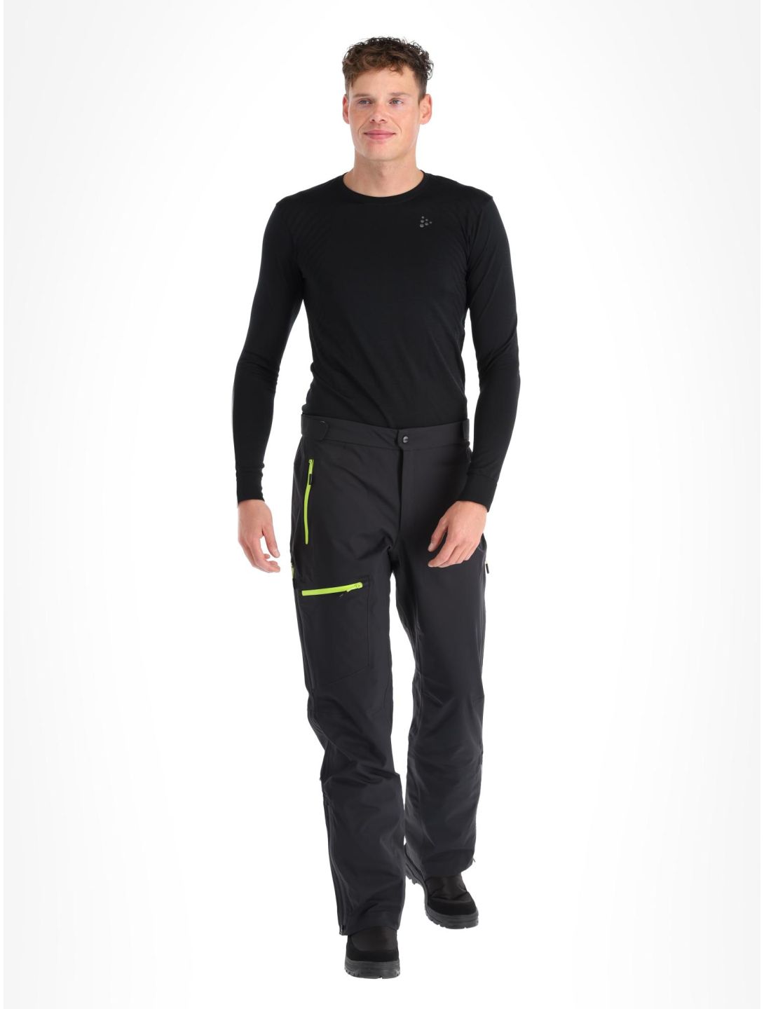 Pantalones De Nieve Hombre - CMP Man Ski Salopette Soft Shell - Black