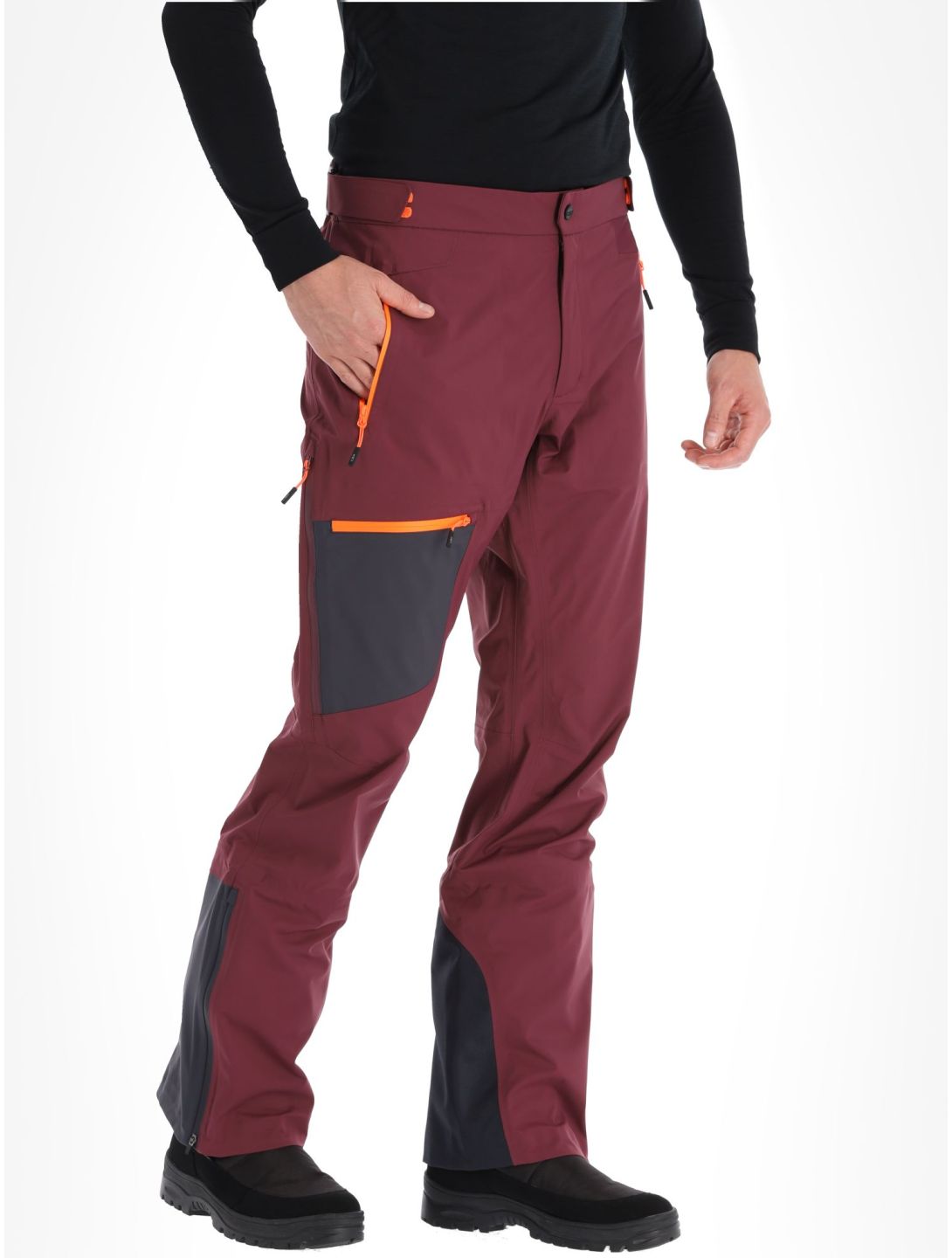 CMP, 33W2887 pantalones de esquí hardshell hombres Burgundy borgoña 