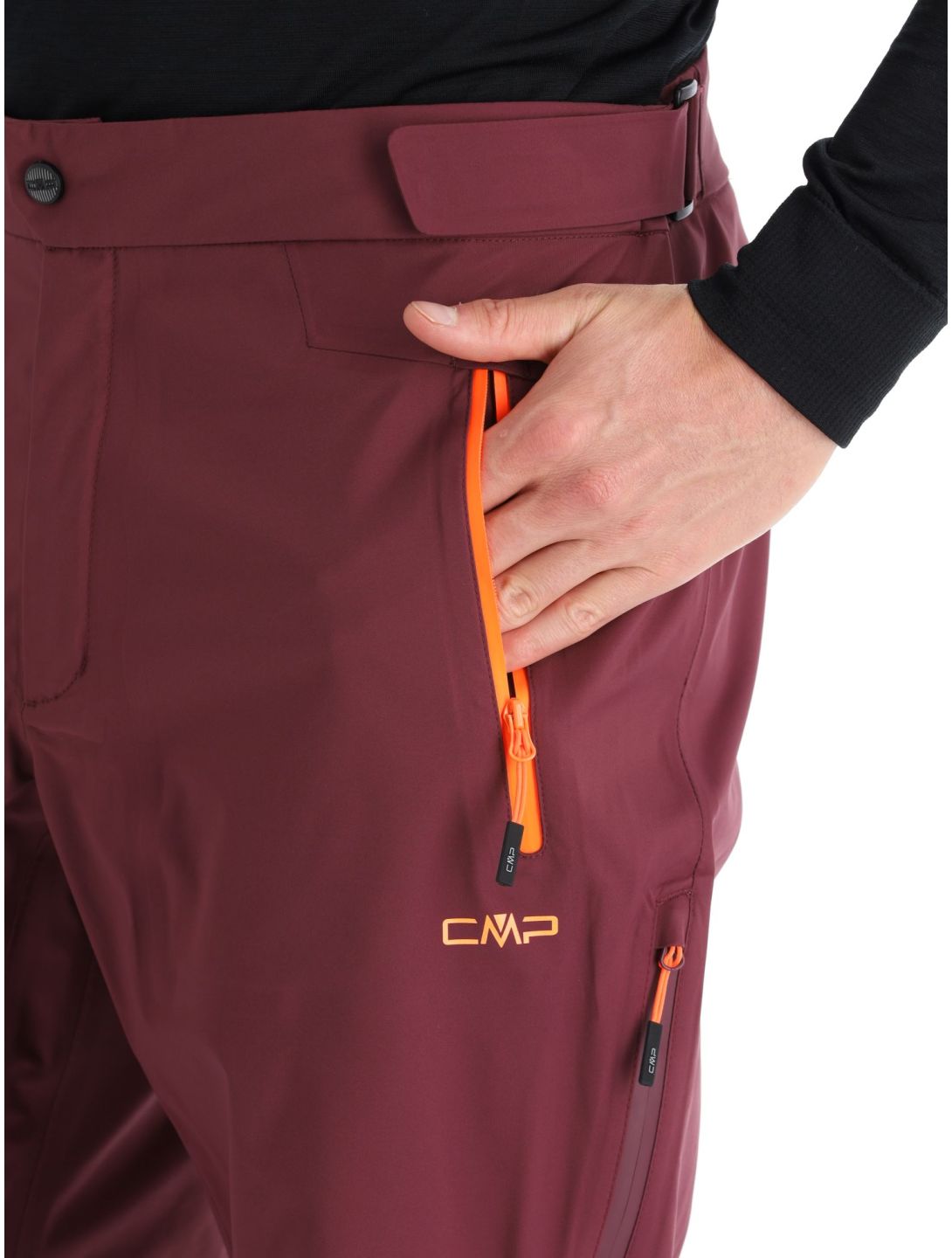 CMP, 33W2887 pantalones de esquí hardshell hombres Burgundy borgoña 