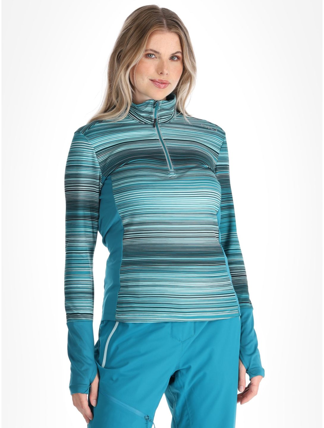 CMP, 34L2096 jersey mujeres Teal / Aqua azul, verde 