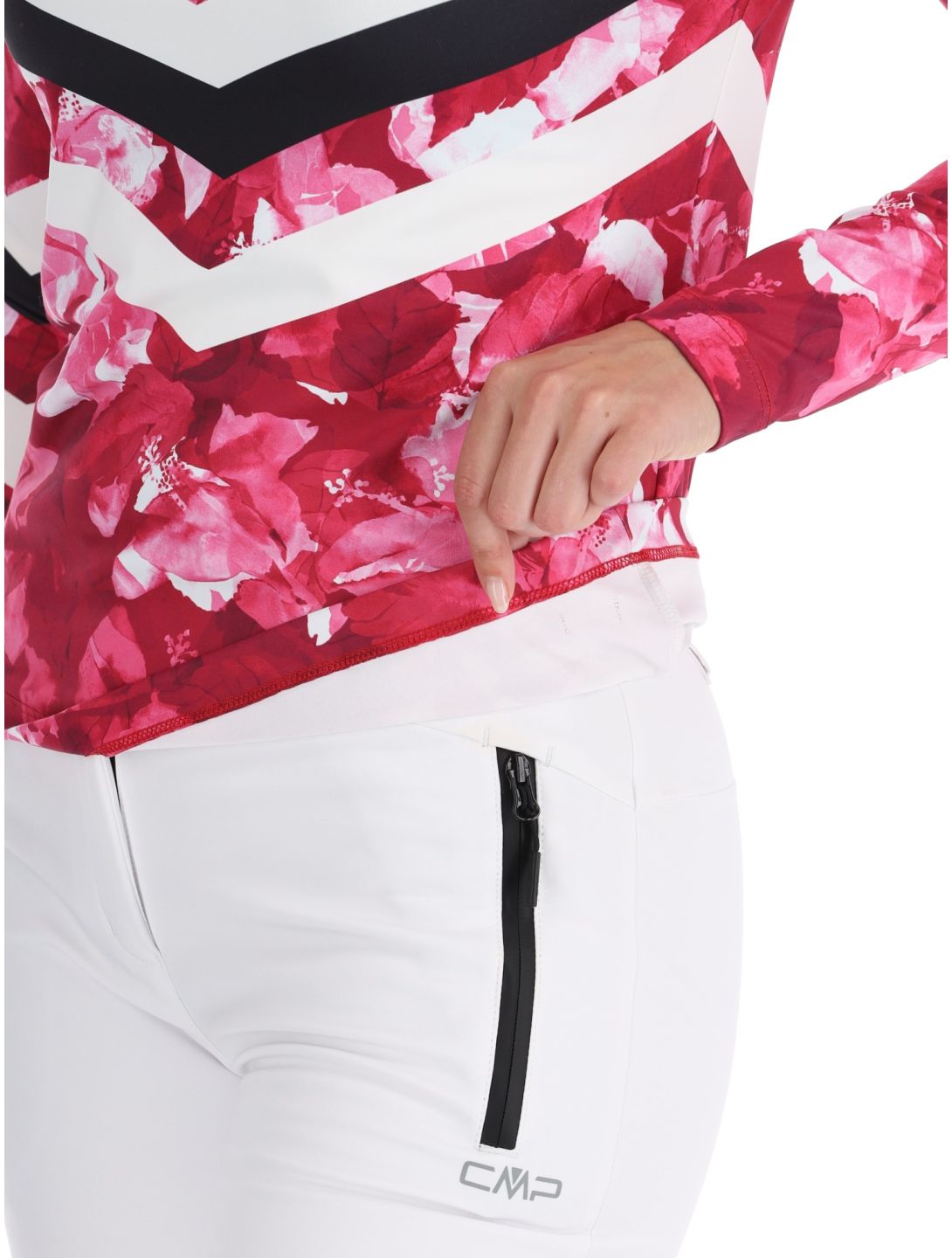 CMP, 34L4216 jersey mujeres Festival / White / Black blanco, negro, rosa 