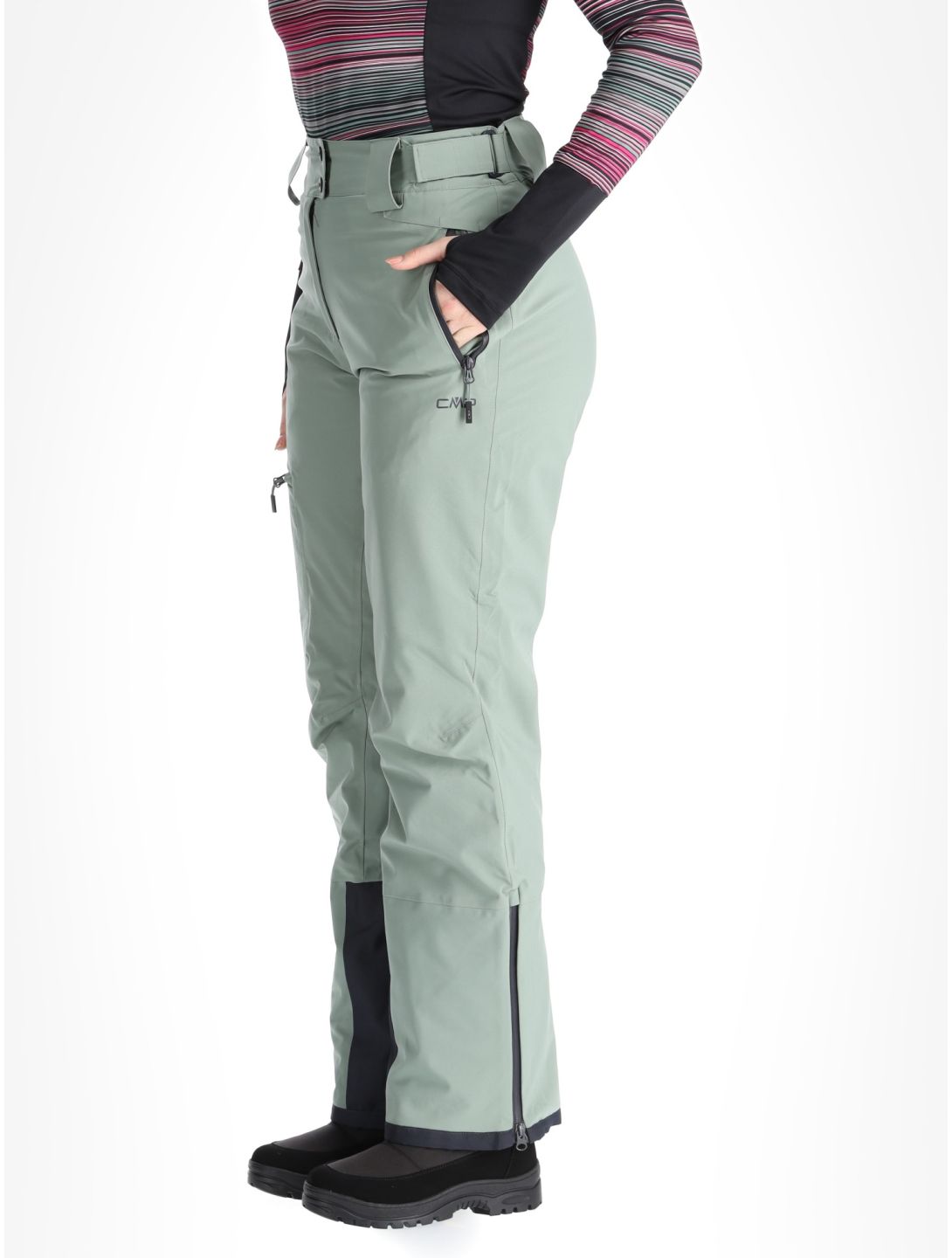 CMP, 34W3946 pantalones de esquí mujeres Mineral verde 