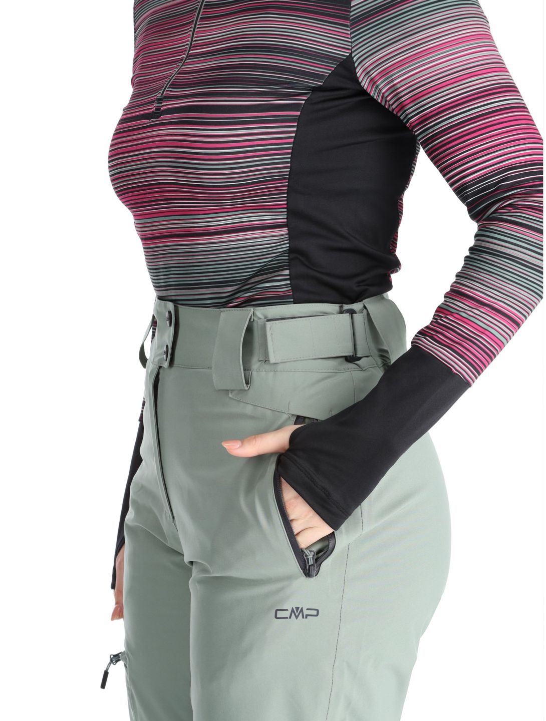 CMP, 34W3946 pantalones de esquí mujeres Mineral verde 