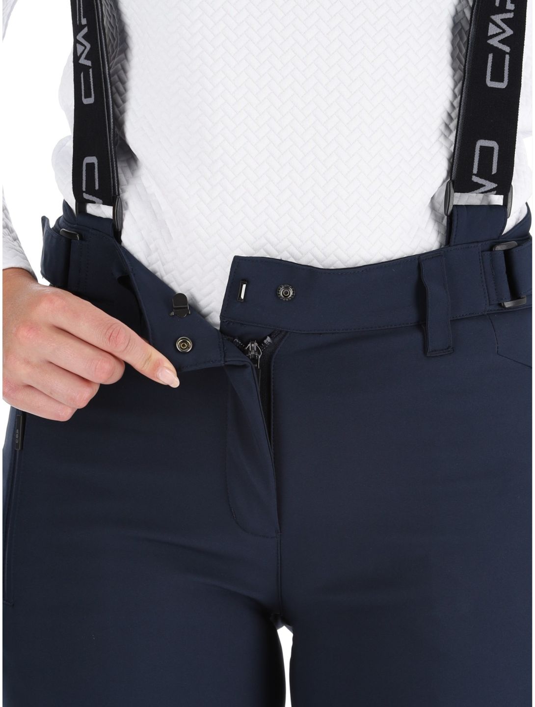 CMP, 34W4326 pantalones de esquí mujeres Black Blue azul 