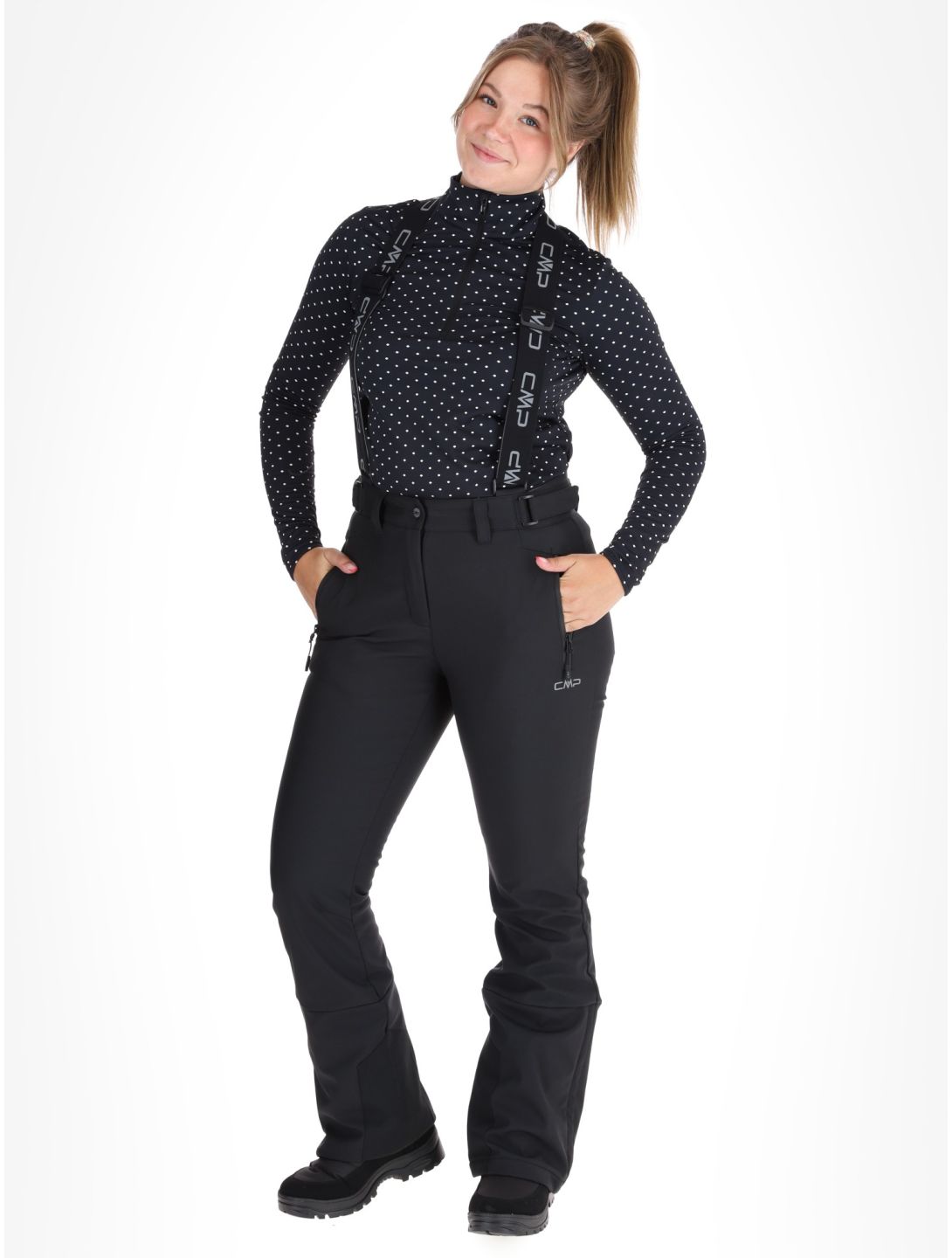 CMP, 34W4326 pantalones de esquí mujeres Black negro 