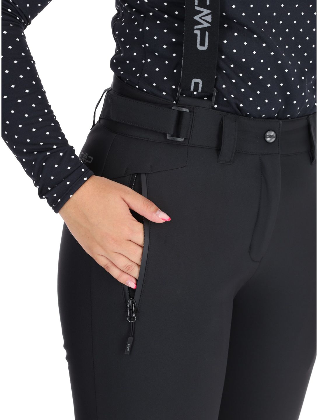 CMP, 34W4326 pantalones de esquí mujeres Black negro 