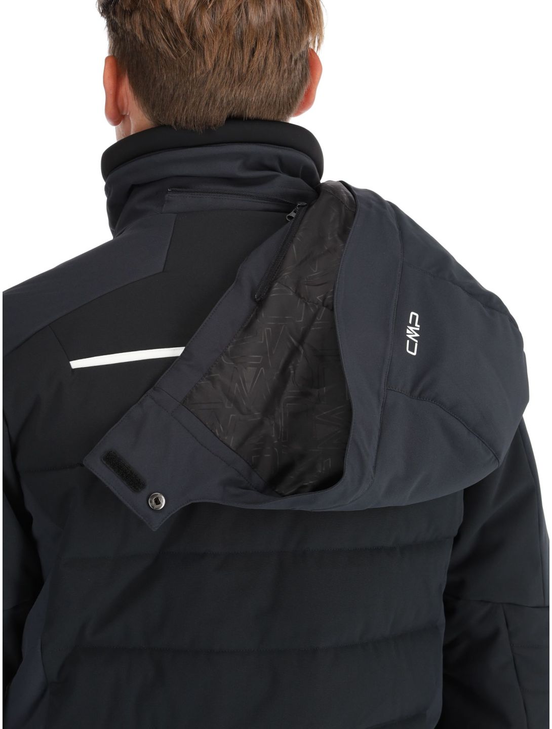 CMP, 34W4357 chaqueta de esquí hombres Black / Anthracite gris, negro 