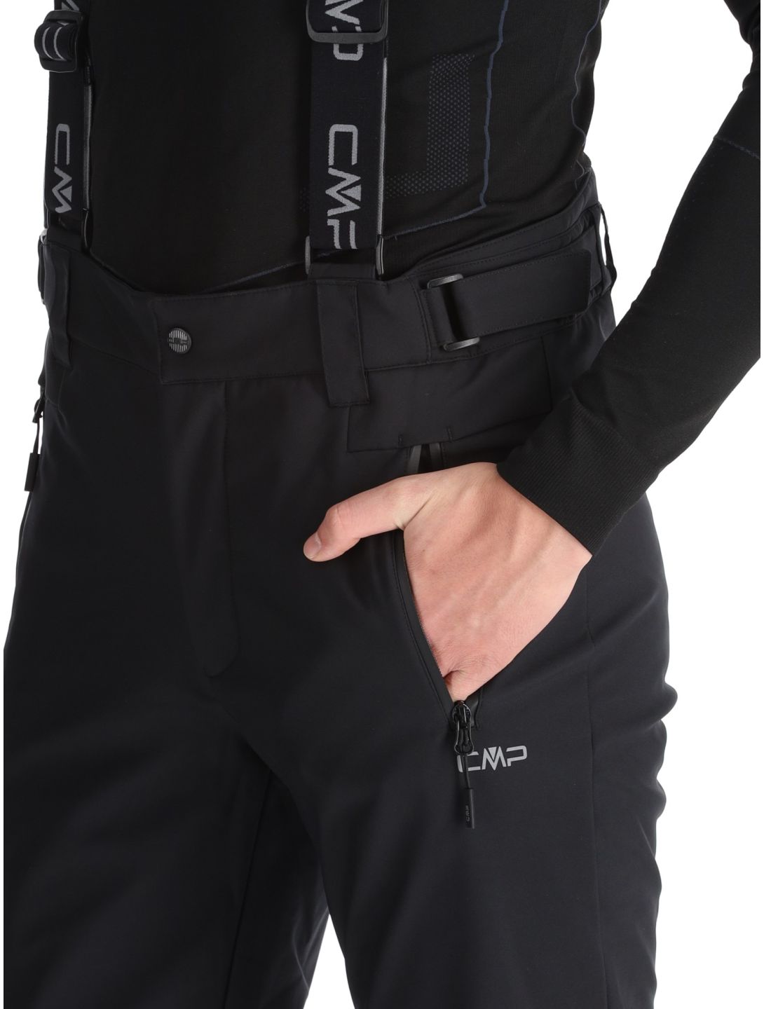 CMP, 34W4367 pantalones de esquí hombres Black negro 