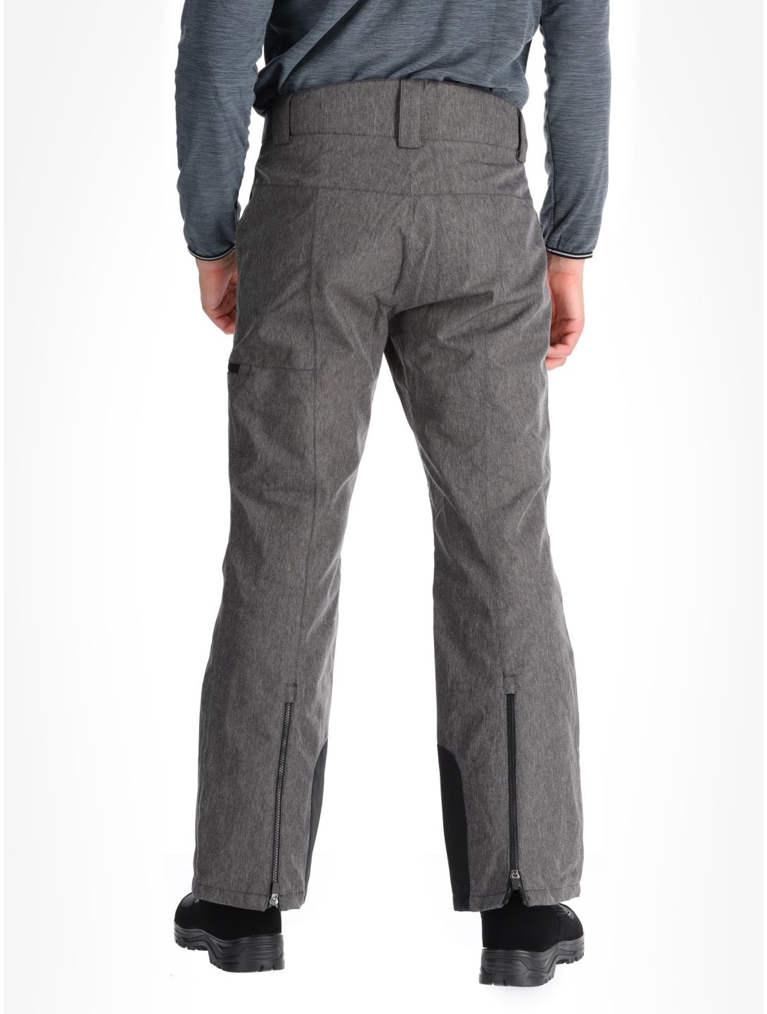 CMP, 34W4387 pantalones de esquí hombres Black Melange gris 