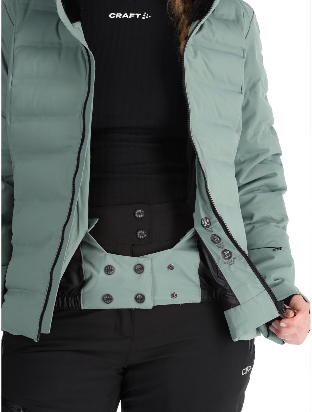 CMP, 34W4406 chaqueta de esquí mujeres Mineral verde 