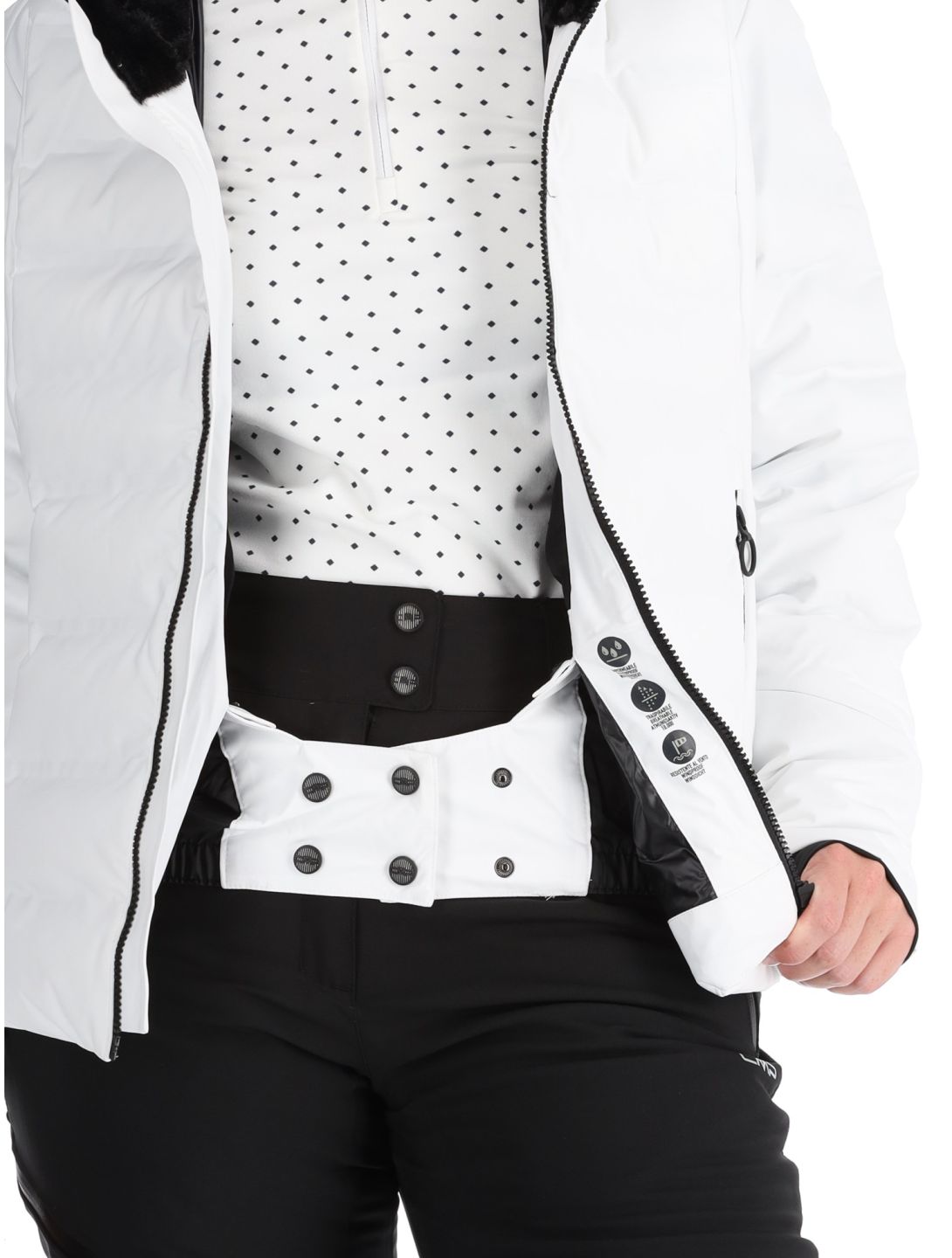 CMP, 34W4406 chaqueta de esquí mujeres White blanco 