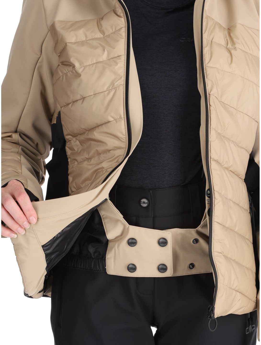 CMP, 34W4436F chaqueta de esquí mujeres Sesame marrón 