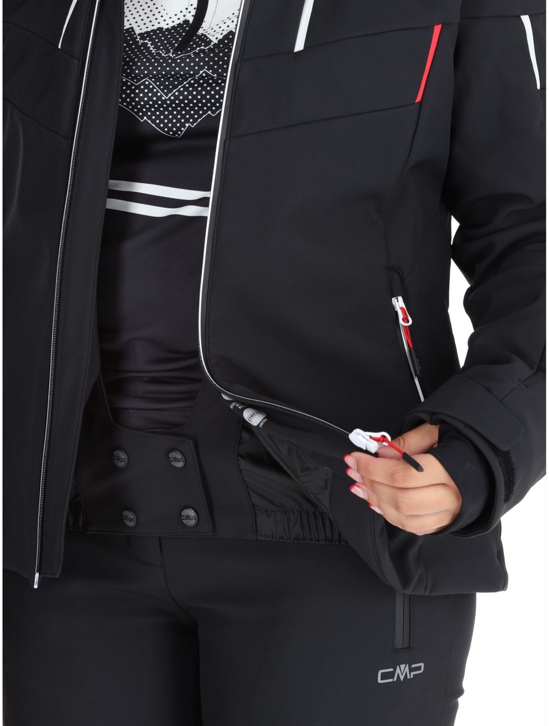 CMP, 34W4536 chaqueta de esquí mujeres Black negro 