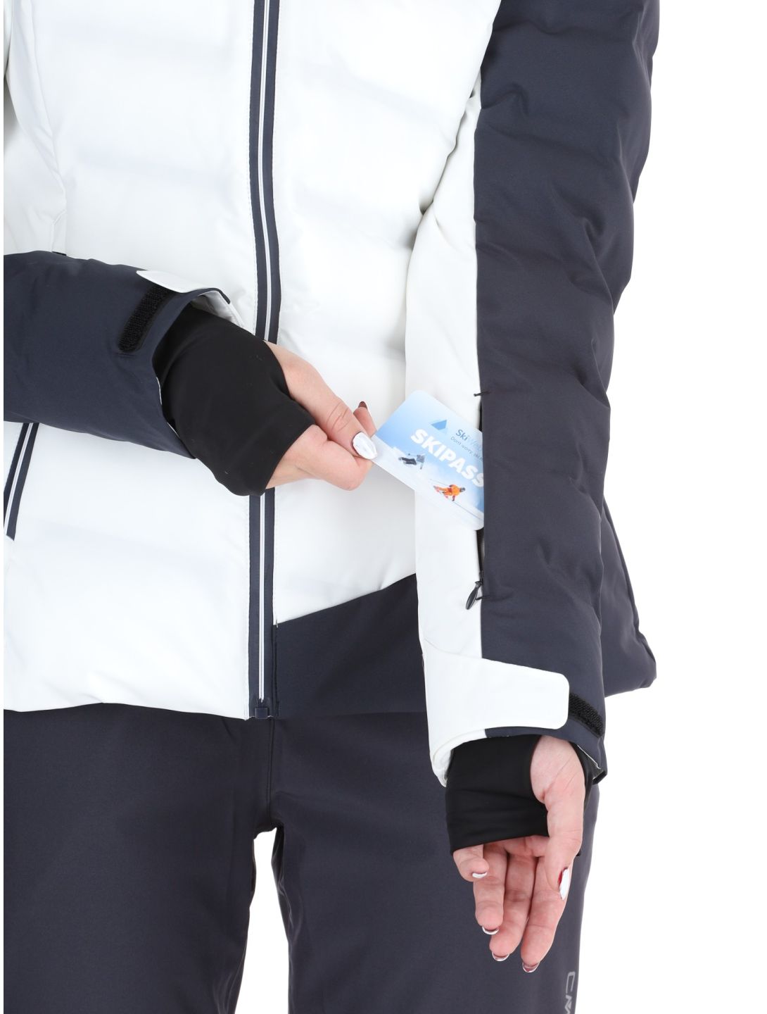 CMP, 34W4596 chaqueta de esquí mujeres White blanco 