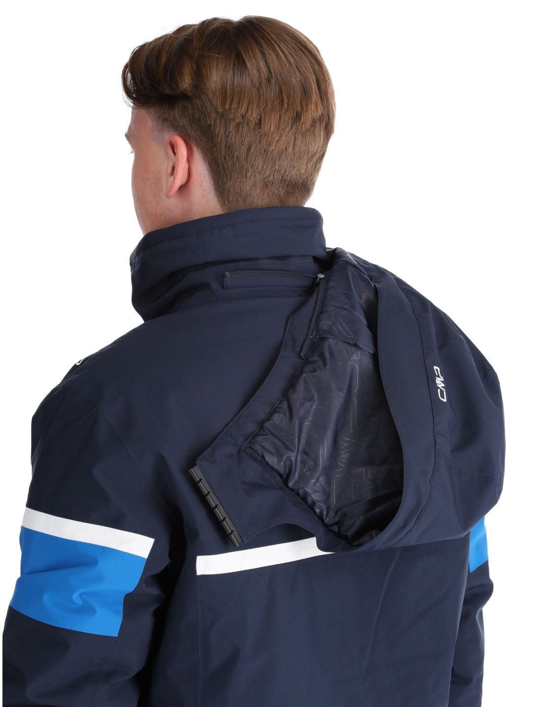 CMP, 34W4677 chaqueta de esquí hombres Black Blue azul 