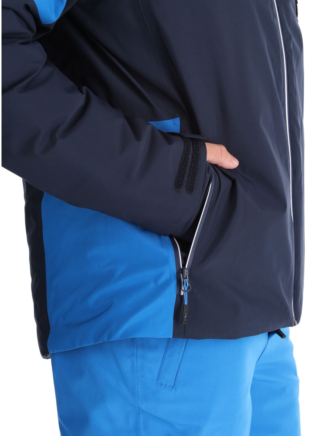 CMP, 34W4677 chaqueta de esquí hombres Black Blue azul 