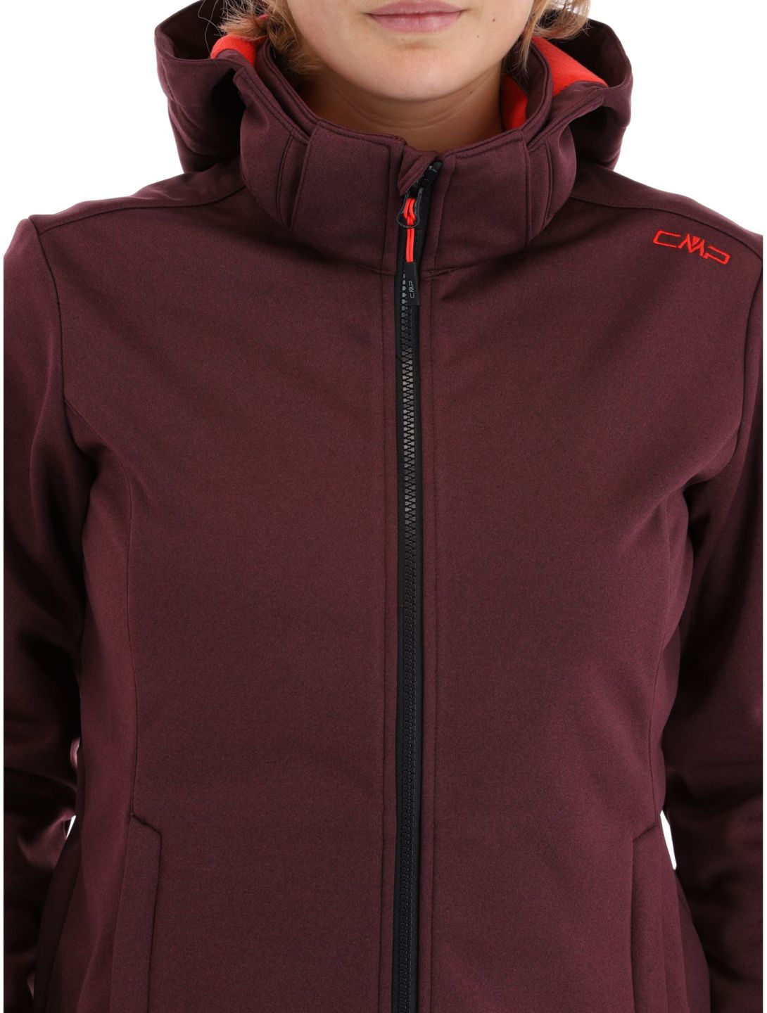 CMP, 39A5006M chaqueta de esquí softshell mujeres Burgundy Mel. borgoña 