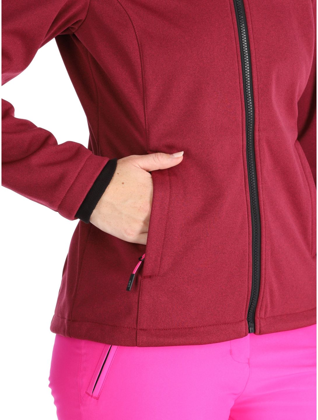 CMP, 39A5006M chaqueta de esquí softshell mujeres Anemone Melange / Festival rojo 