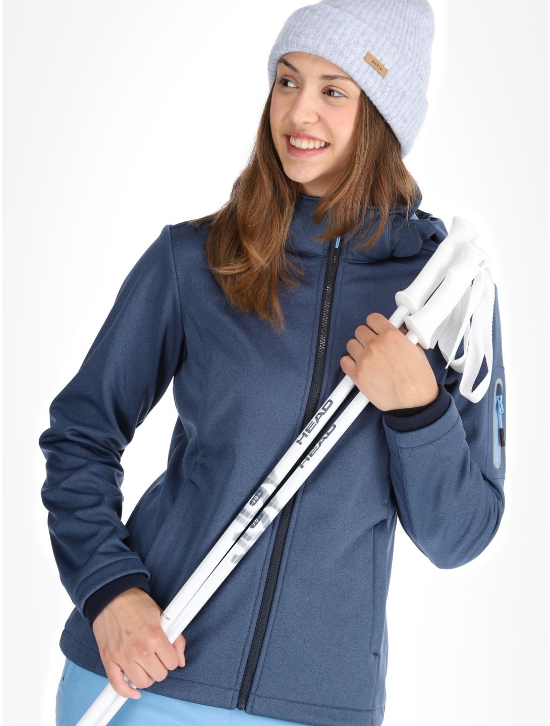 CMP, 39A5006M chaqueta de esquí softshell mujeres Blue Melange / Niagara azul 