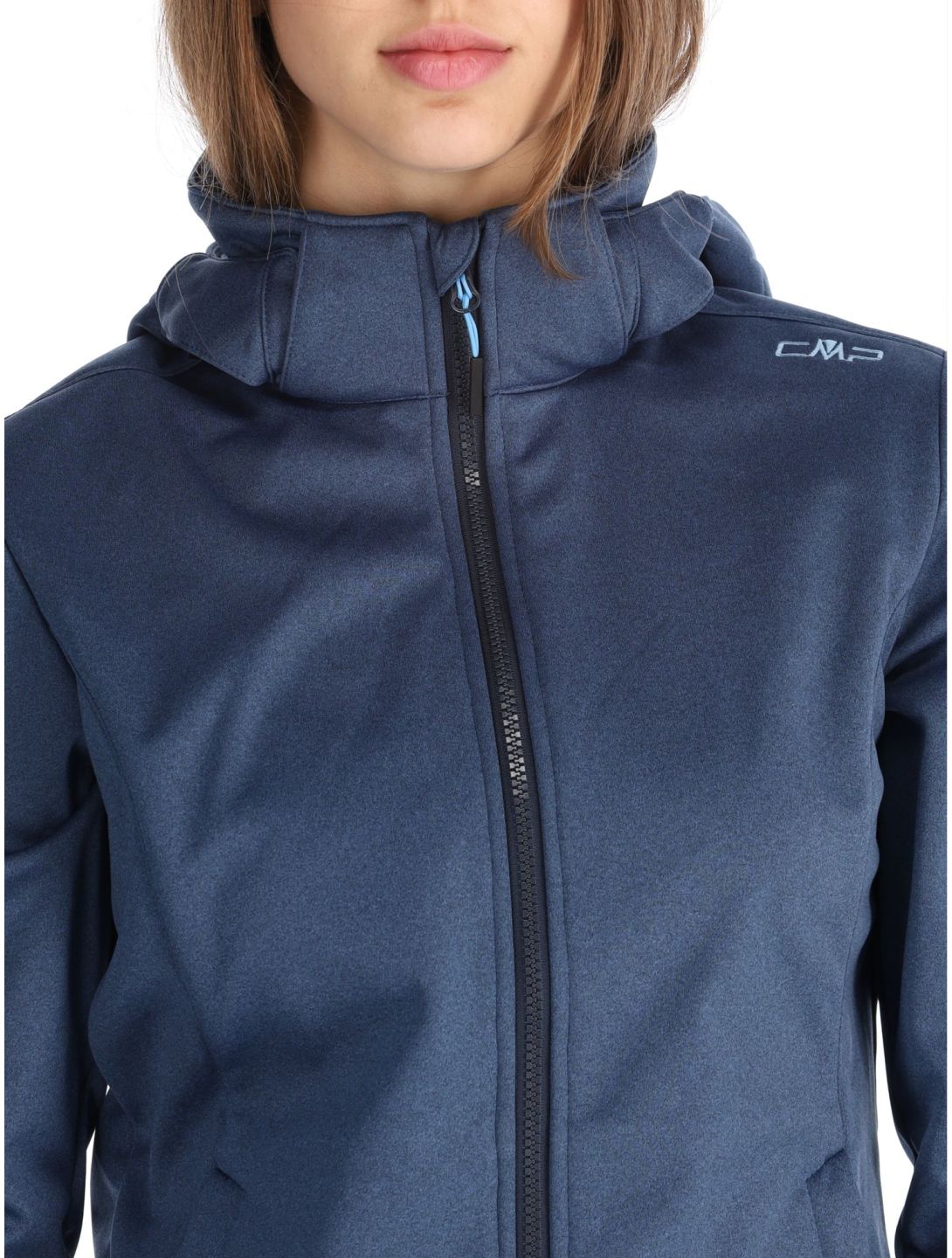 CMP, 39A5006M chaqueta de esquí softshell mujeres Blue Melange / Niagara azul 