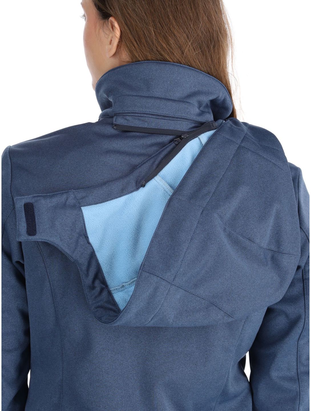 CMP, 39A5006M chaqueta de esquí softshell mujeres Blue Melange / Niagara azul 