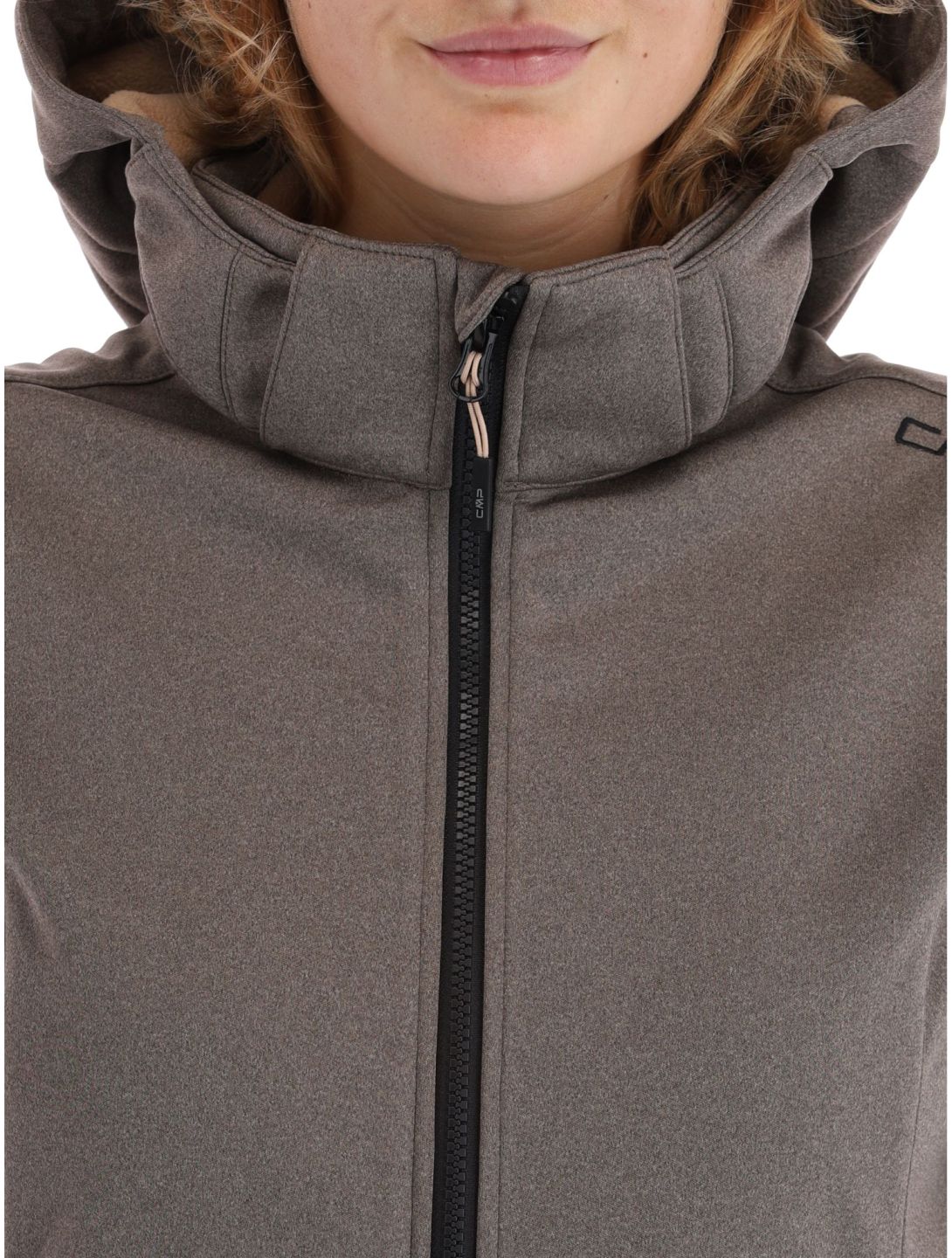 CMP, 39A5006M chaqueta de esquí softshell mujeres Sesam Mel Black beige, negro 