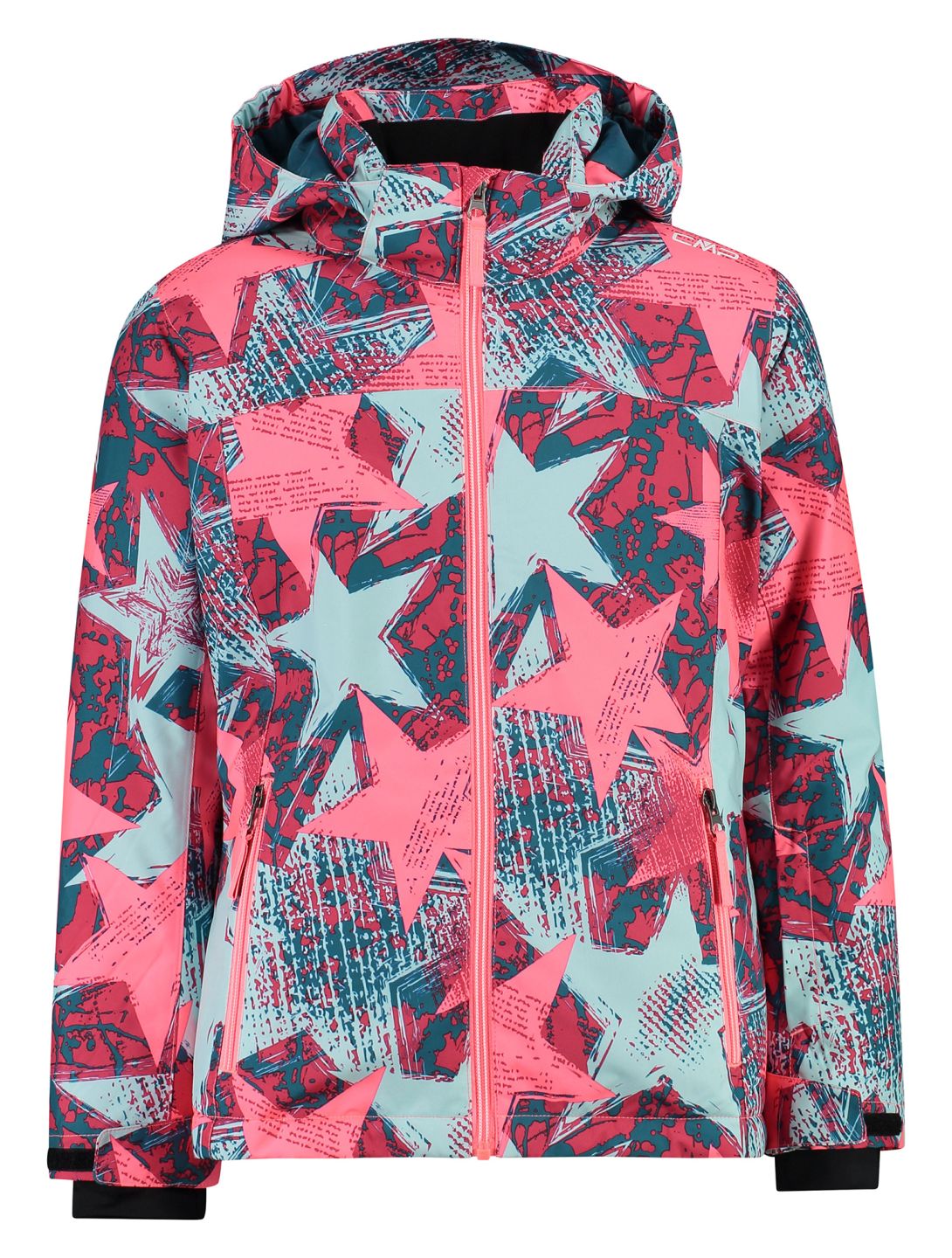 CMP, 39W2085 chaqueta de esquí niños Aqua  / Gloss / Teal multicolor, rosa 