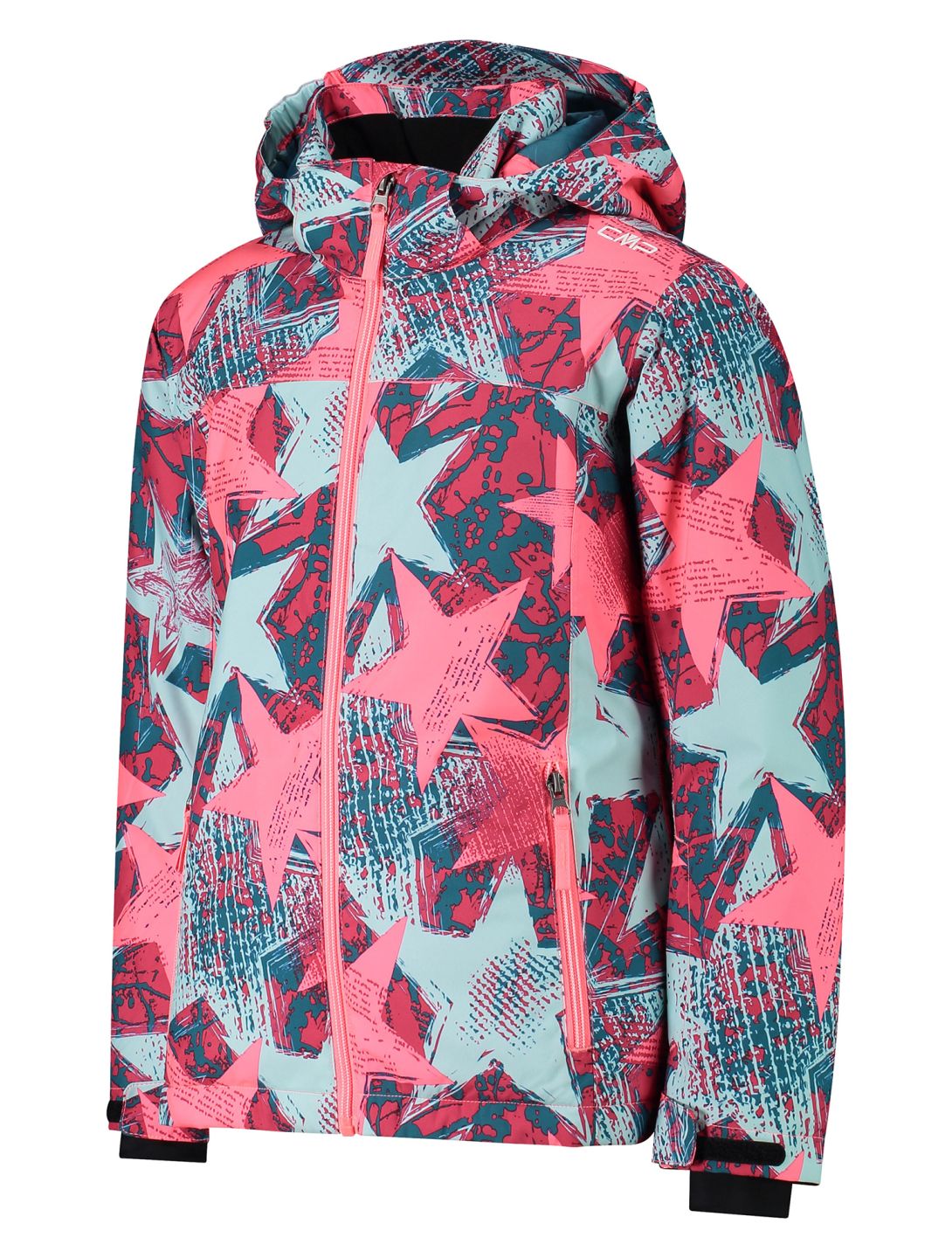 CMP, 39W2085 chaqueta de esquí niños Aqua  / Gloss / Teal multicolor, rosa 