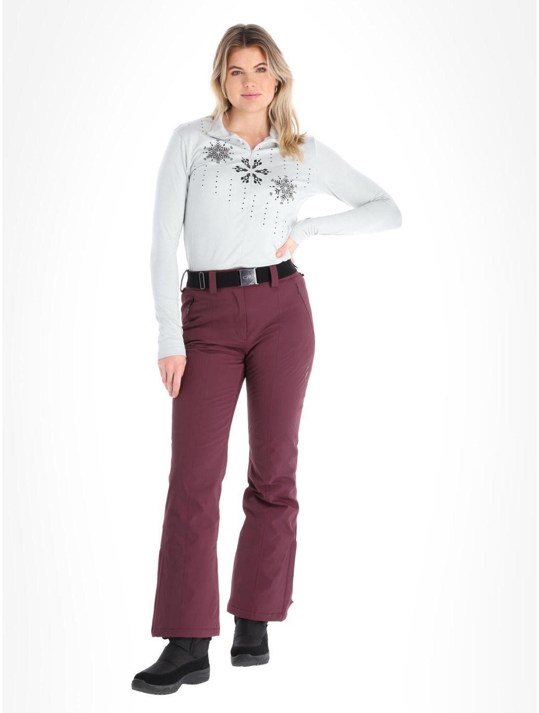 CMP, 3W05526 pantalones de esquí mujeres prugna púrpura 