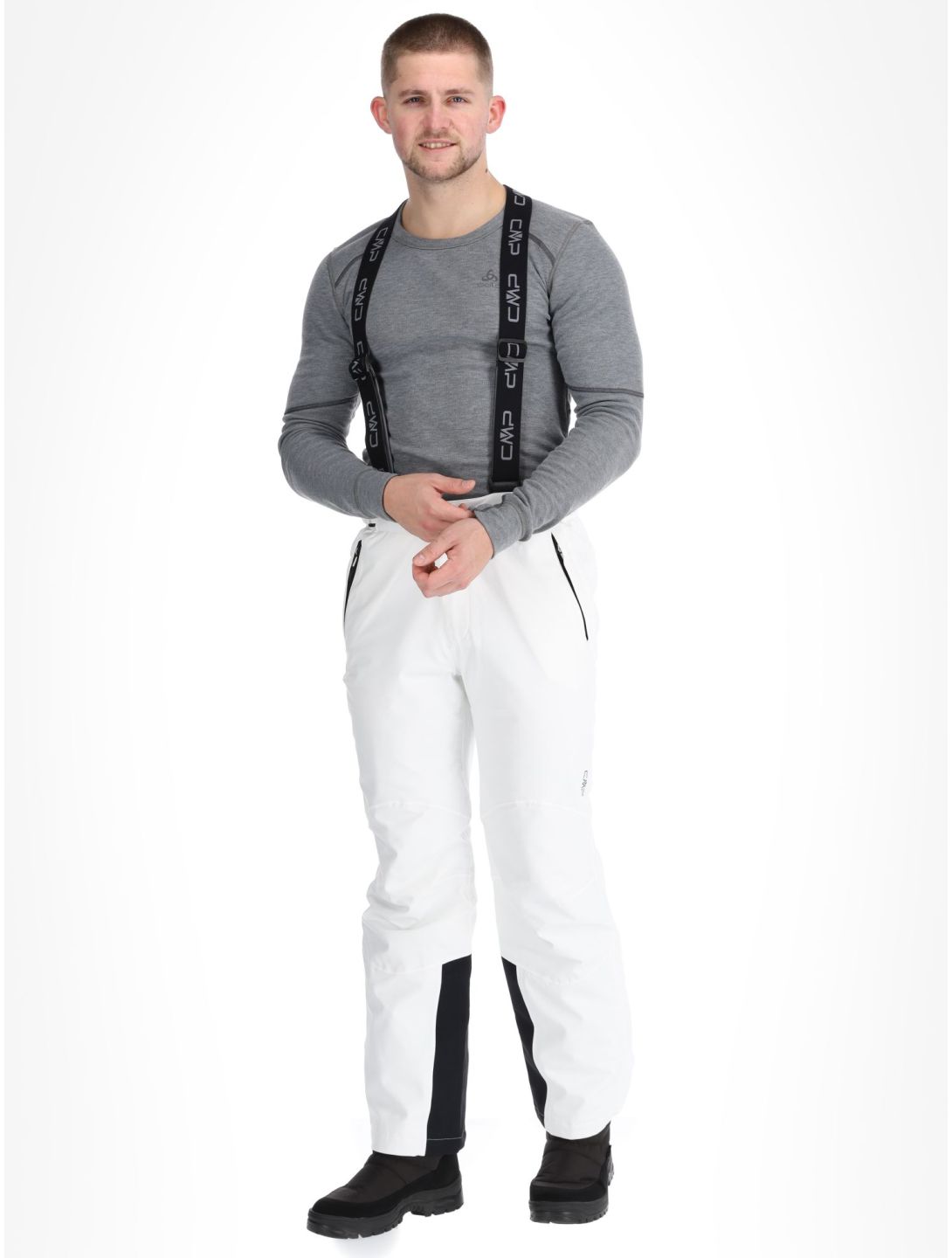 CMP, 3W17397N pantalones de esquí hombres White blanco 