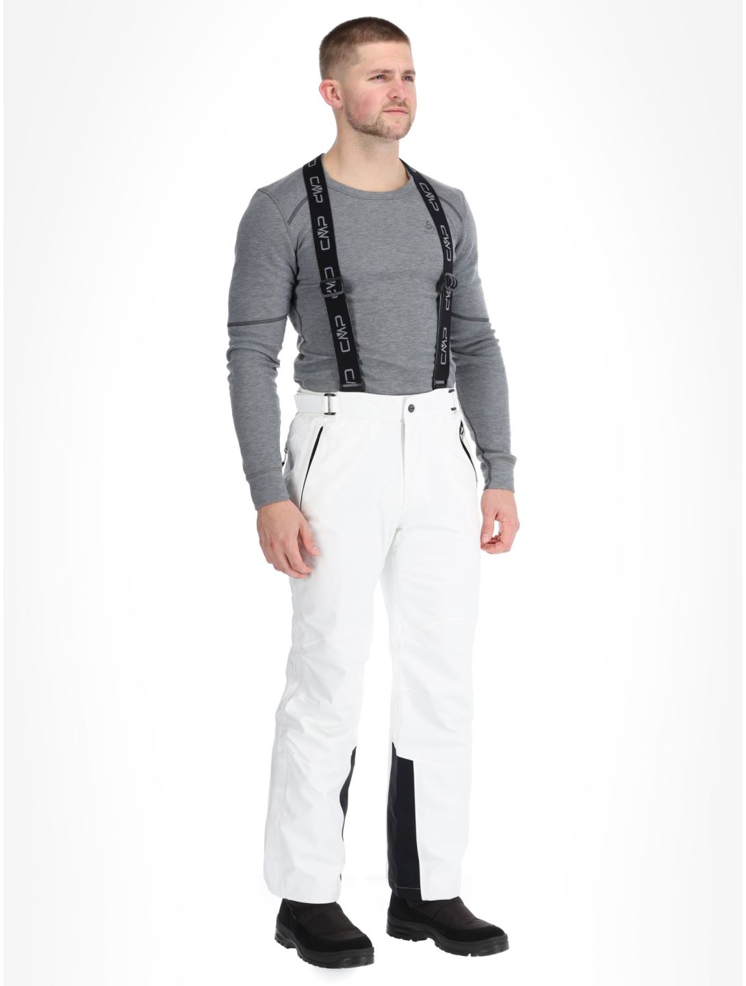 CMP, 3W17397N pantalones de esquí hombres White blanco 