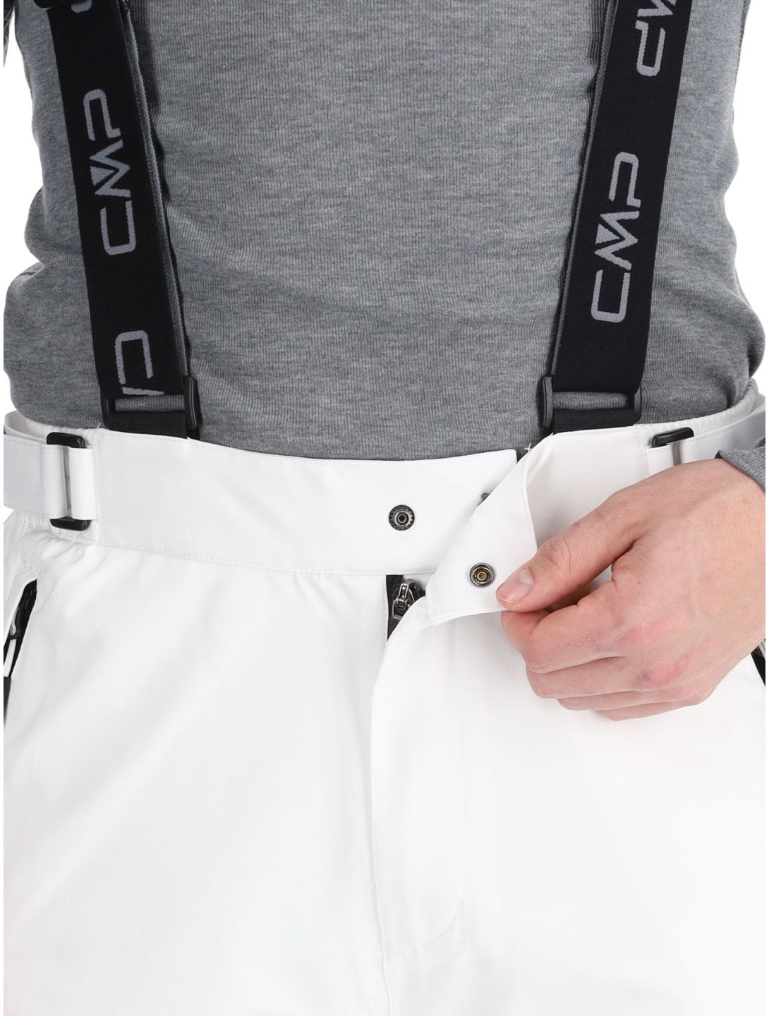 CMP, 3W17397N pantalones de esquí hombres White blanco 