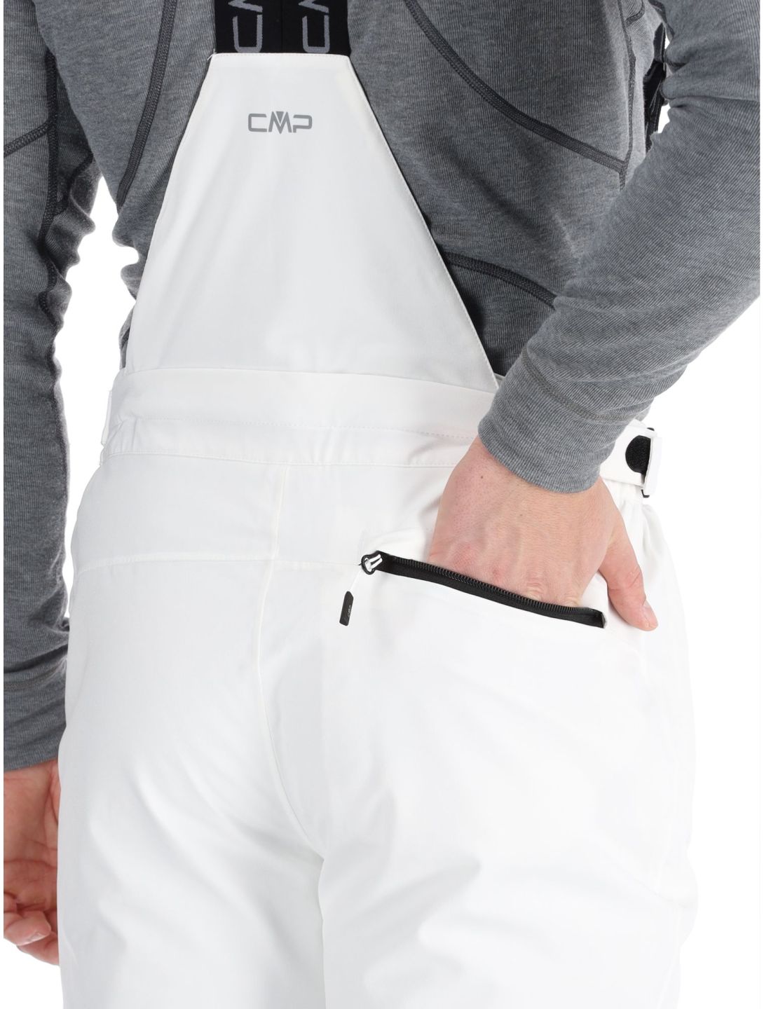 CMP, 3W17397N pantalones de esquí hombres White blanco 