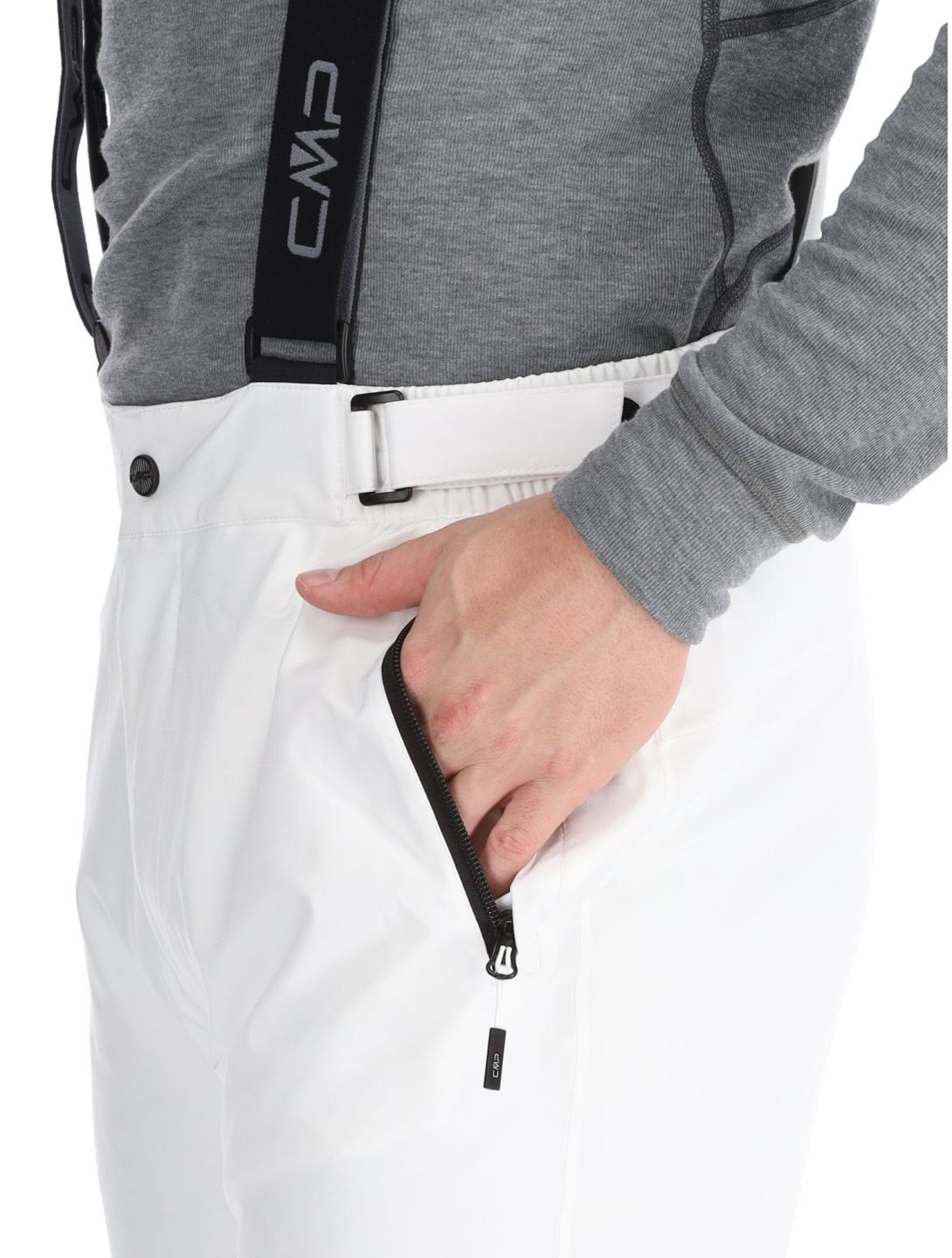 CMP, 3W17397N pantalones de esquí hombres White blanco 