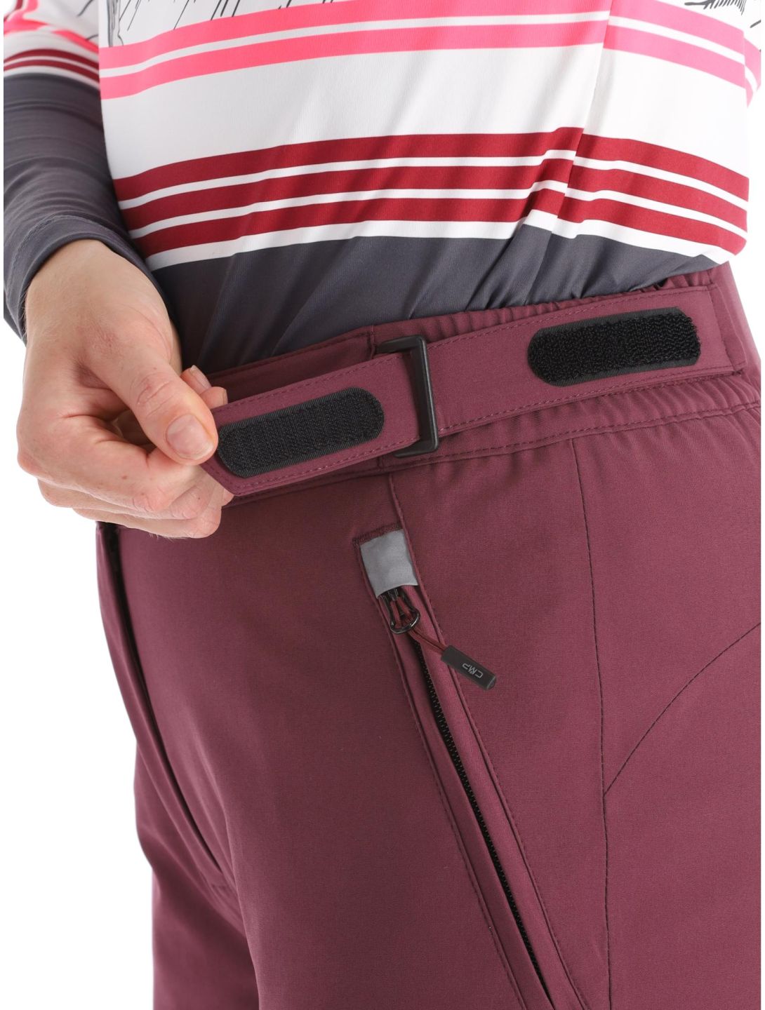 CMP, 3W18596N pantalones de esquí mujeres Burgundy borgoña 