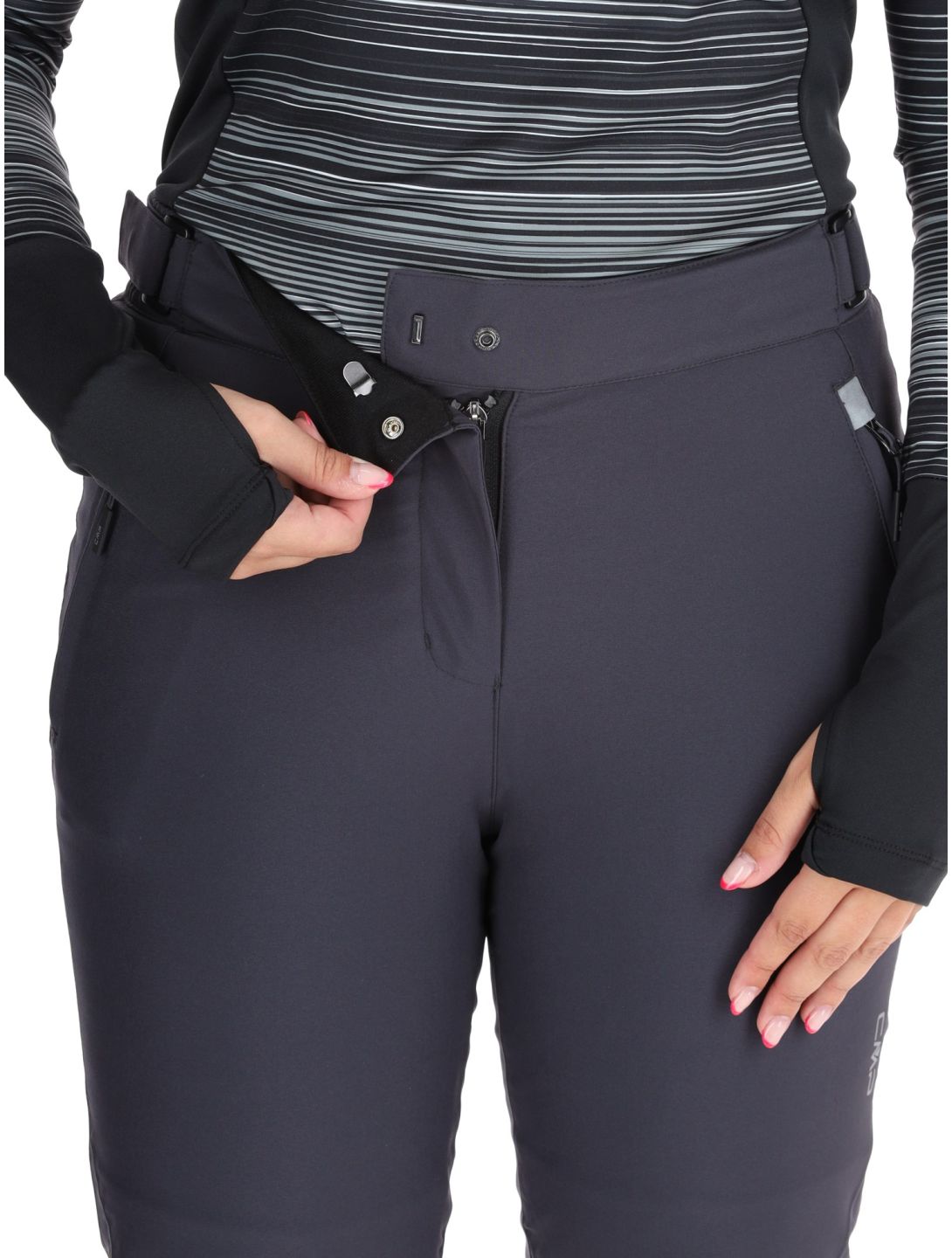 CMP, 3W18596N pantalones de esquí mujeres Anthracite gris 