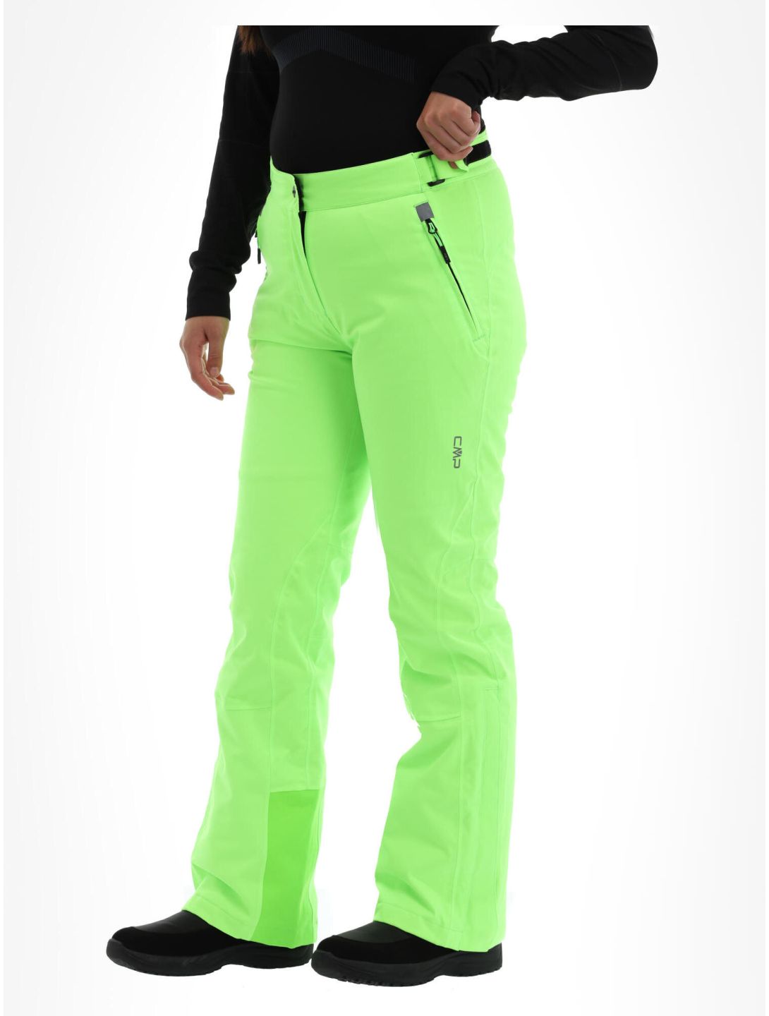 CMP, 3W18596N pantalones de esquí mujeres apple fluo verde 