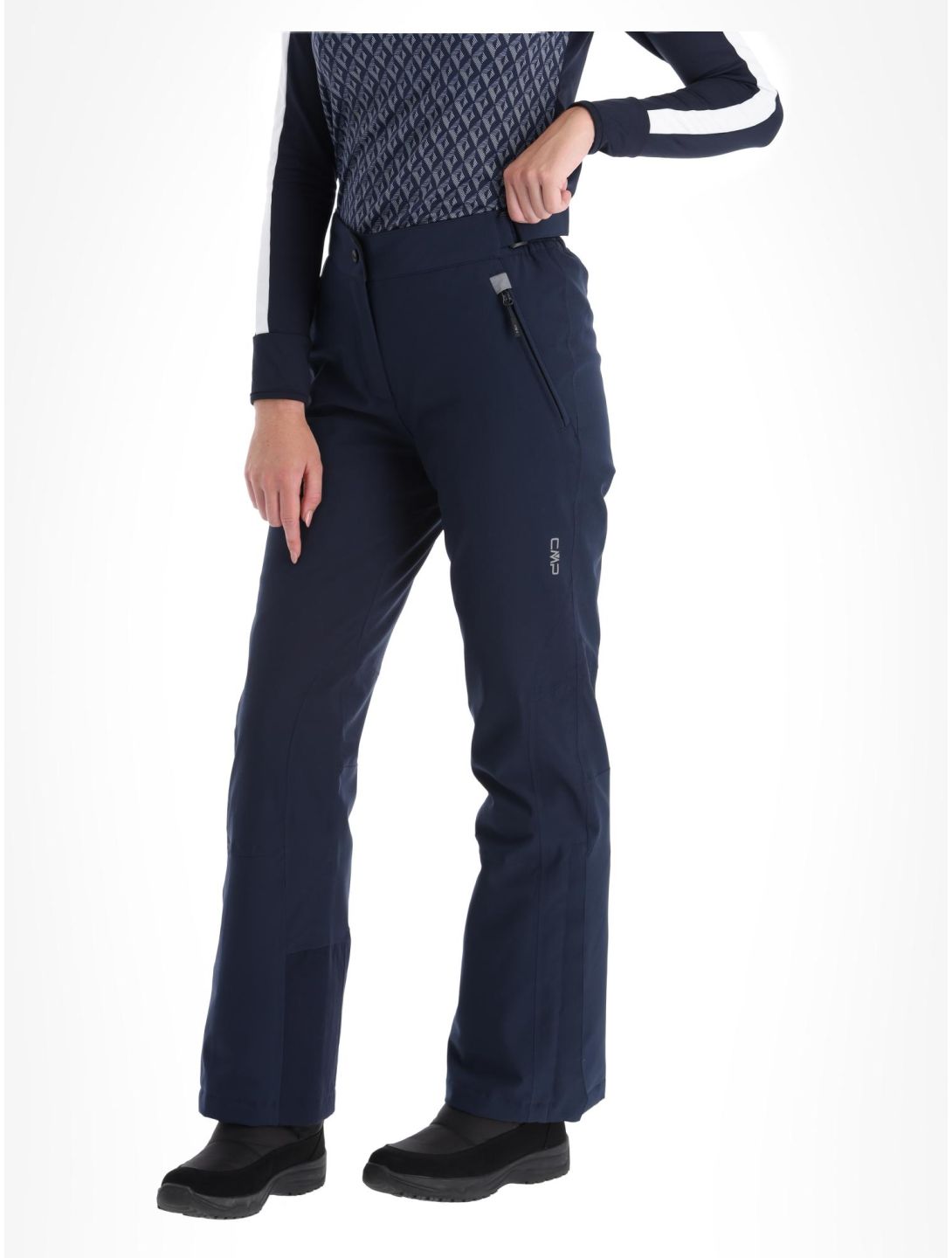 CMP, 3W18596N pantalones de esquí mujeres Black Blue azul 