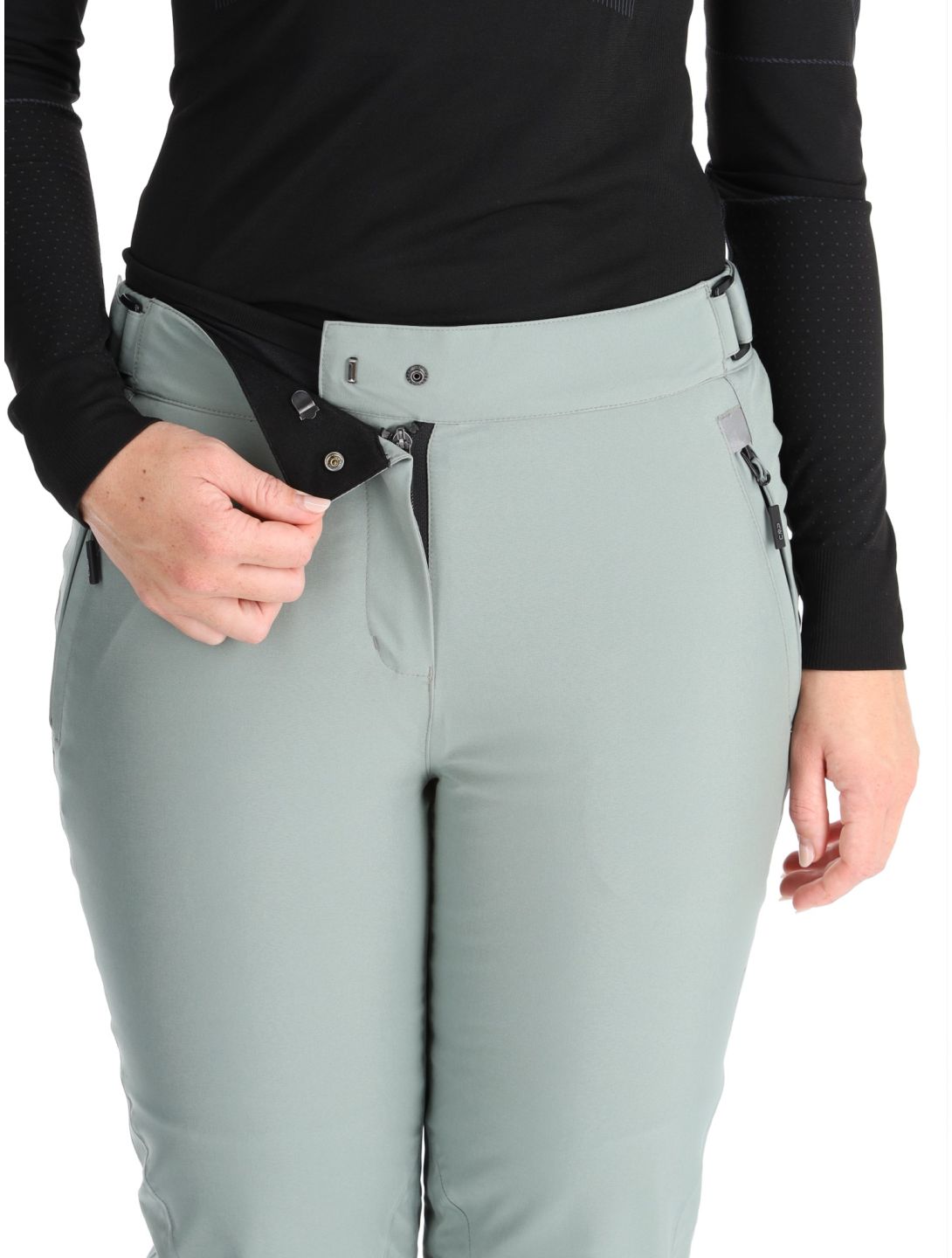 CMP, 3W18596N pantalones de esquí mujeres Mineral verde 