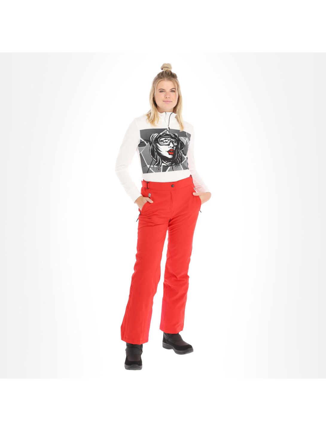 CMP, 3W18596N pantalones de esquí mujeres ferrari rojo