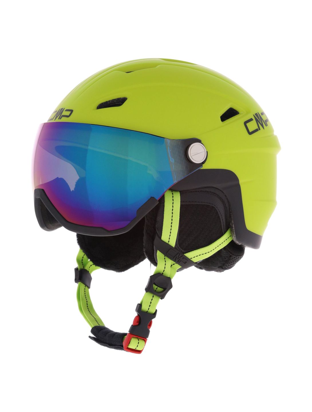 CMP, WJ-2 casco con visera niños Apple verde 