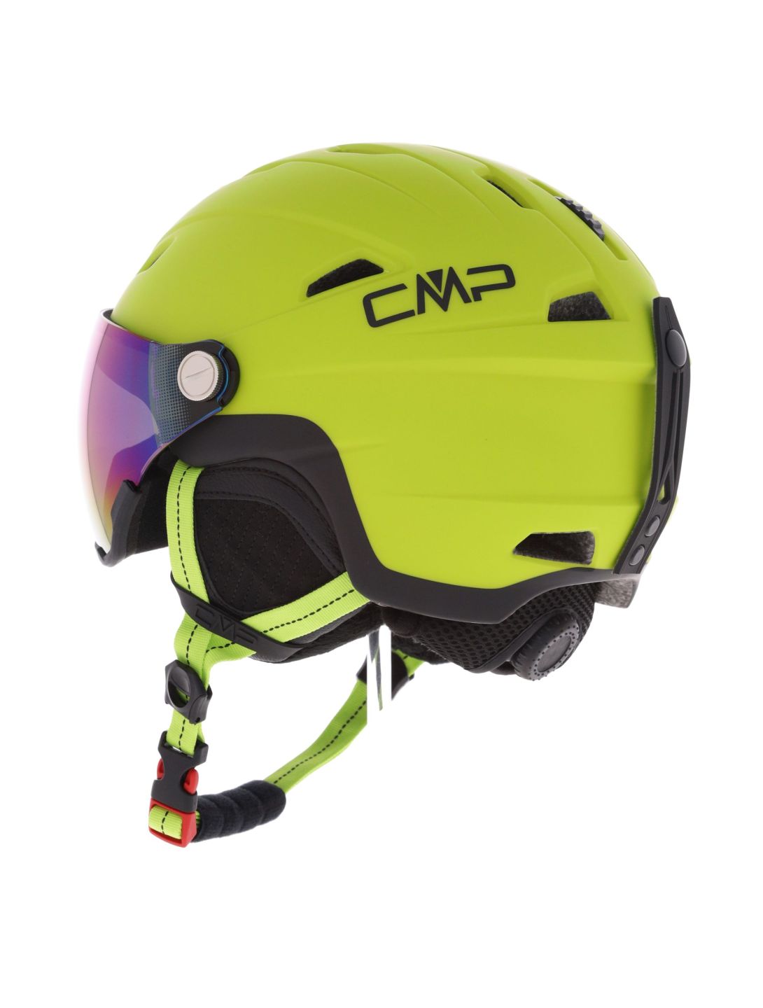 CMP, WJ-2 casco con visera niños Apple verde 